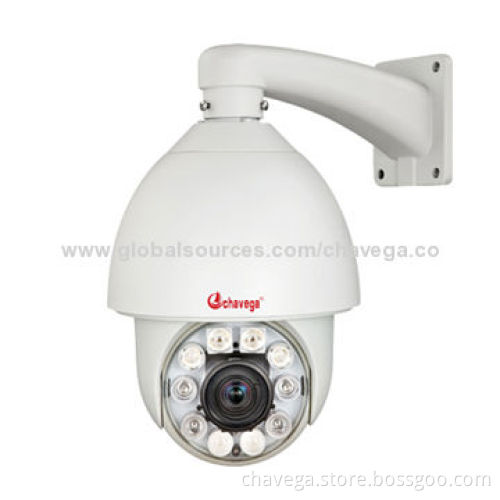1/4-inch CMOS Sensor 150m Mini PTZ Outdoor IR Dome Camera with 27x Optical Zoom, Auto-focus